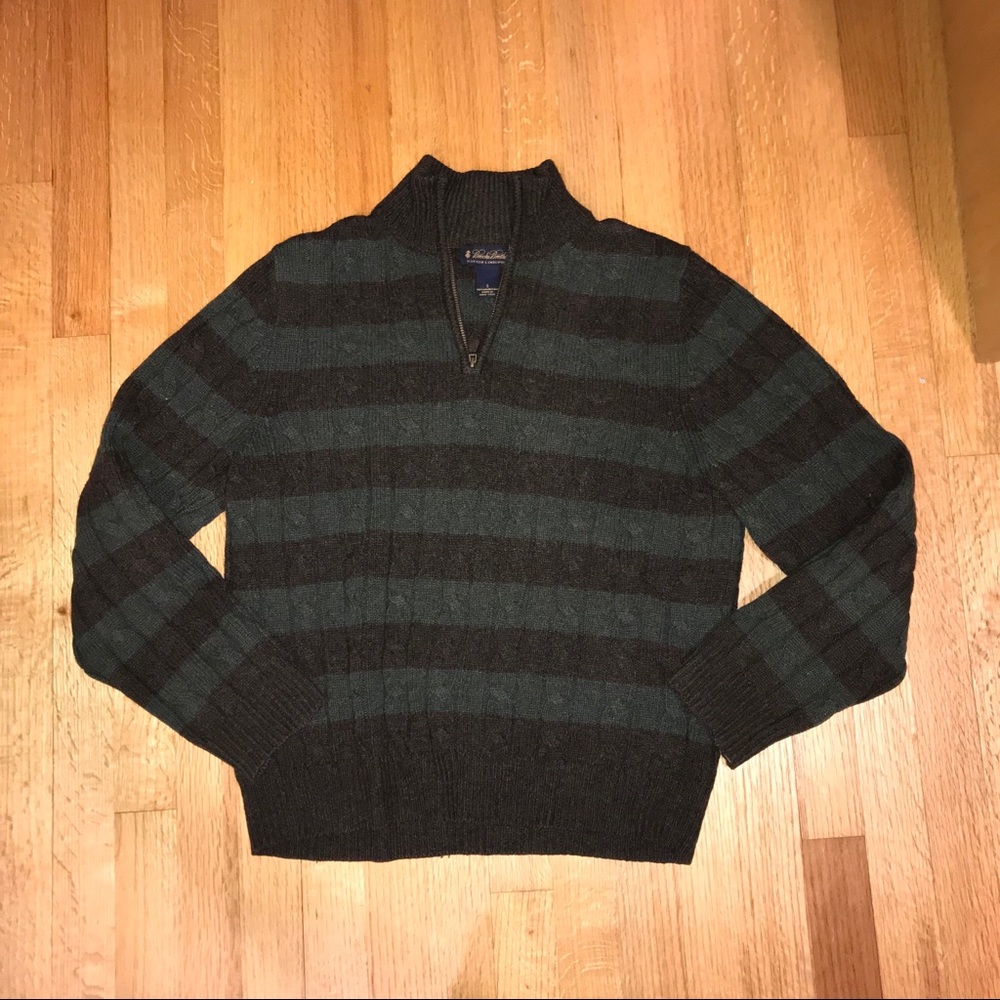 Brooks Brothers Scottish Lambswool 1/4 Zip Sz S